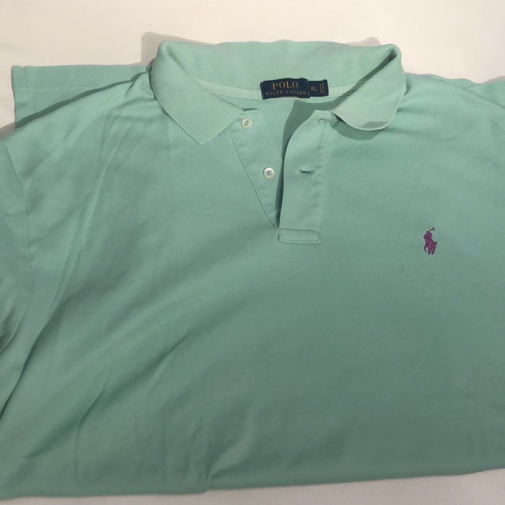 POLO by Ralph Lauren 2 button XL very soft with purple polo logo.